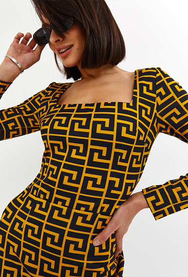 Платье-футляр ELECTRA YELLOW