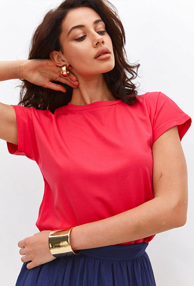 Топ базовый, фуксия