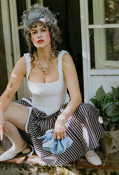 Юбка с ярусами, полоска 1