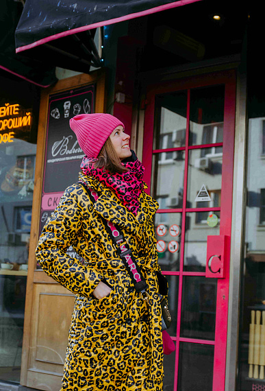 Стёганое пальто Leo yellow 1