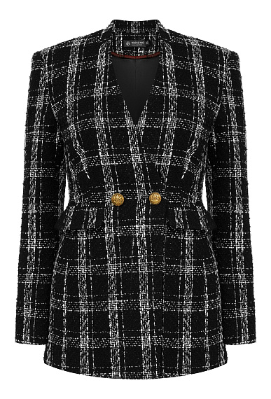 Блейзер из букле, чёрный