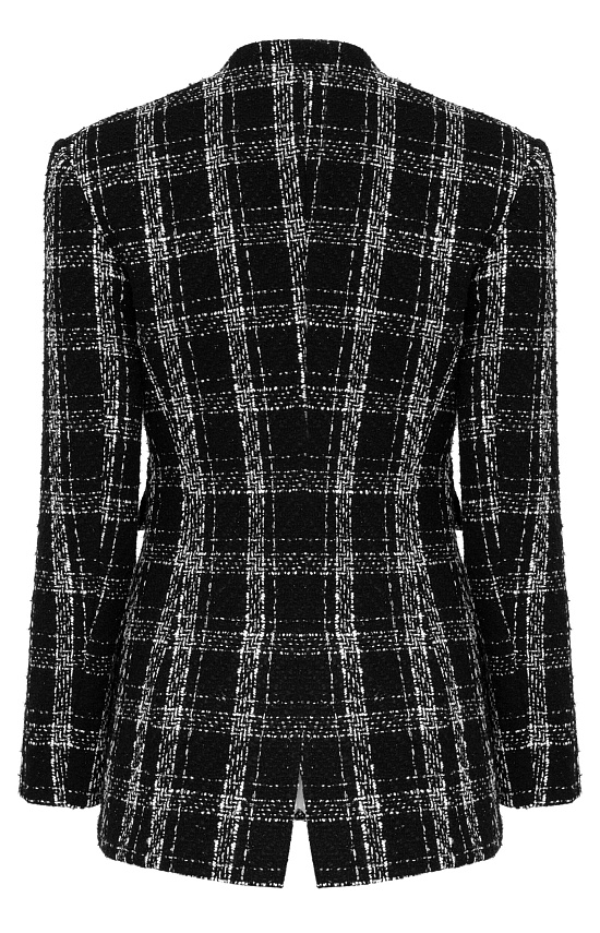 Блейзер из букле, чёрный 1