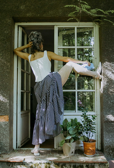 Корсет из шитья, айвори 1