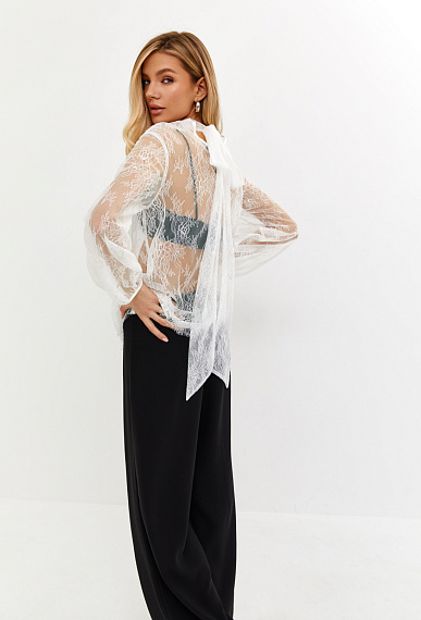 Брюки-палаццо из крепа 1