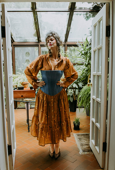 Корсет из денима 1