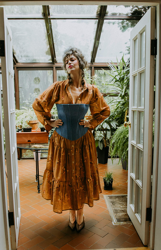 Корсет из денима 1