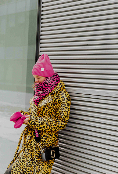 Стёганое пальто Leo yellow